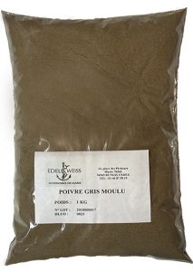 POIVRE GRIS MOULU SAC 1 KG