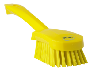 BROSSE A MAIN FIBRE DURE JAUNE