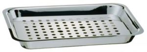 PLAT FOIES INOX 42*32+GRILLE