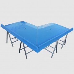 TABLE D’ANGLE BLEUE COMPLETE