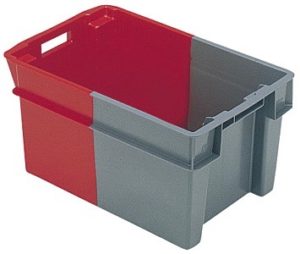 BAC 50L GERB EMB GRIS/ROUGE