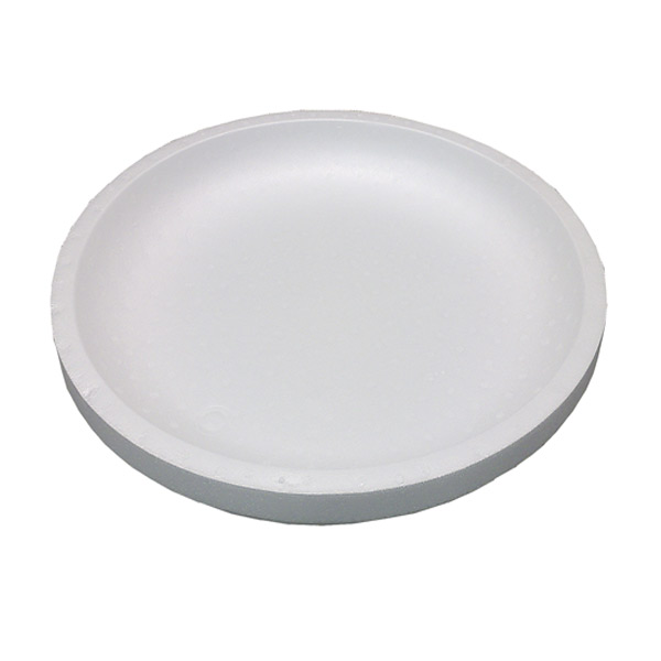 Plat rond Basico en verre recyclé 35 cm