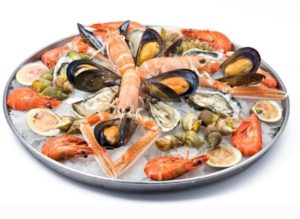 PLATEAU FRUITS DE MER ALU ROND