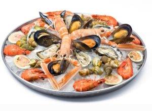 PLATEAU FRUITS DE MER ALU ROND